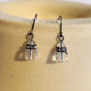 NEW CZ Cube Earrings